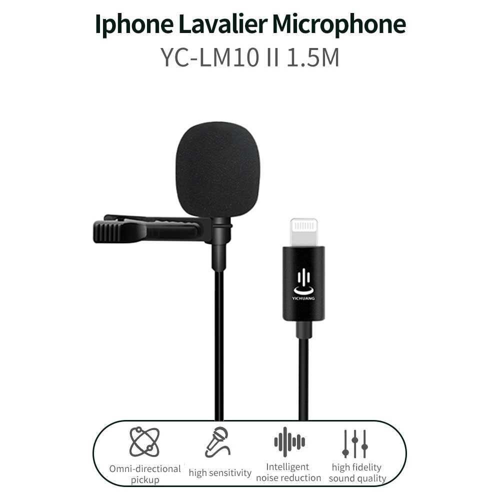 TaffSTUDIO Microphone Clip-on Lightning Plug Lavalier iPhone JH-041 ( Mughnii )