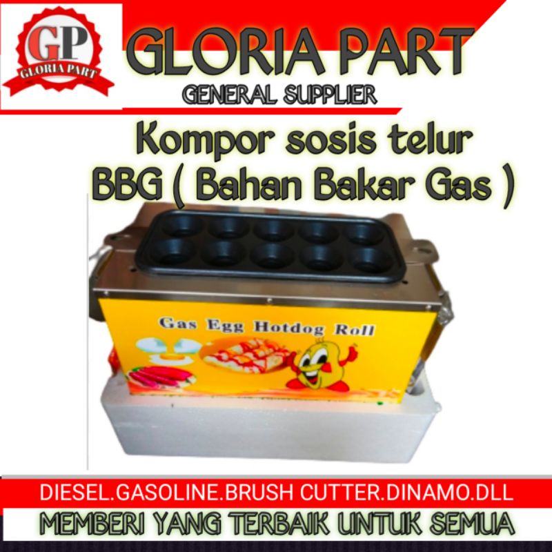 Kompor sosis telur BBG ( Bahan bakar gas )