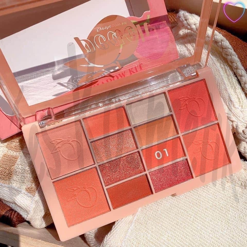 Mila Color Eyeshadow Blusher Pallete Be Unique / Ice Cream / Peach 2 in 1