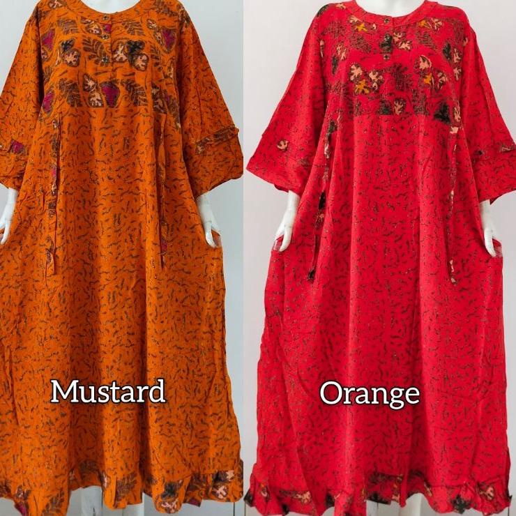 Penjualan Terbanyak.. DASTER SEKDRESS JODHA JUMBO TERBARU Batik CAP ASLI PEKALONGAN / MOTIF REALPICT