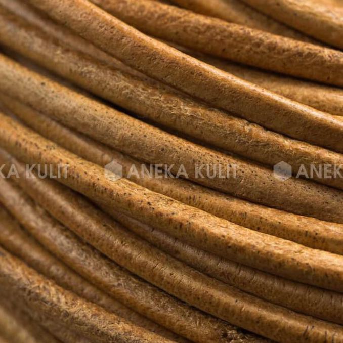 Tali Kulit Bulat Natural 2mm TERBARU