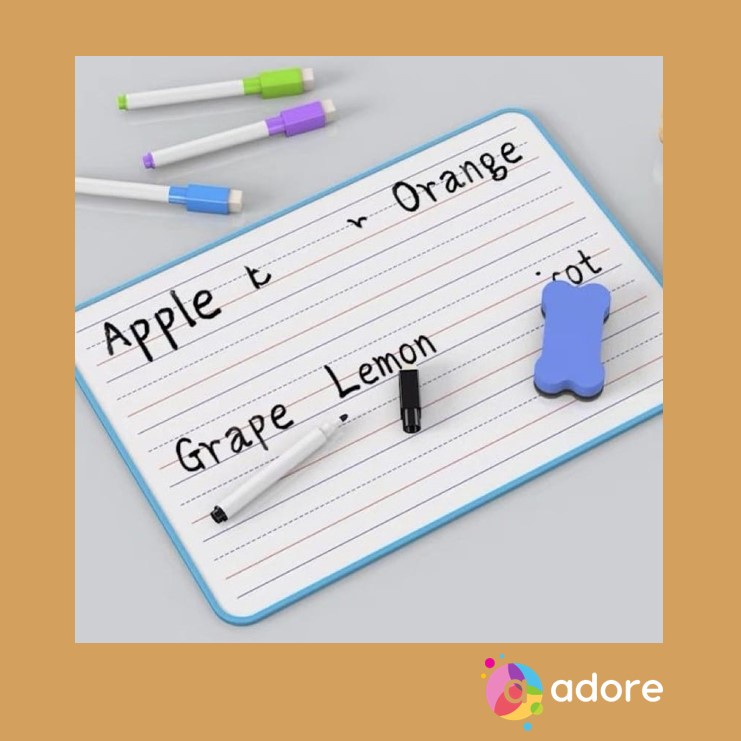 

Double Side White Board /Papan Tulis Kecil / Wipe Clean