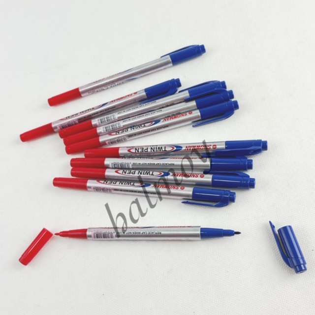 

SPIDOL KECIL SNOWMAN MARKER TWIN PEN TP - 1 BLUE RED