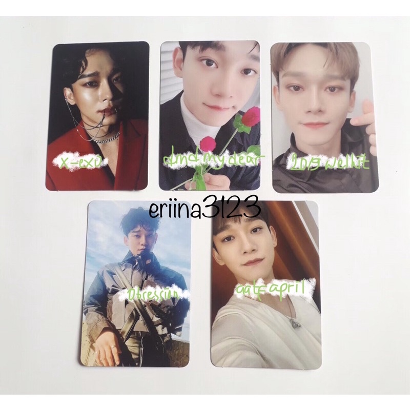 pc / photocard chen obsession dear my dear april and a flower welkit 2019 blooming days cbx - exo