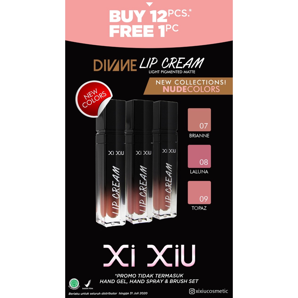 Xi Xiu Divine Matte Lip Cream 4gr