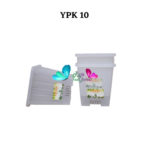 Pot Yogap Kotak 10 Transparan Bening Clear Pot Yogap 10 13 15 17 18 19 25 30 Pot Yogap Lusinan Pot Kotak Panjang Kecil 8 Cm Tinggi Pot Segi Empat Hias Panjang Plastik