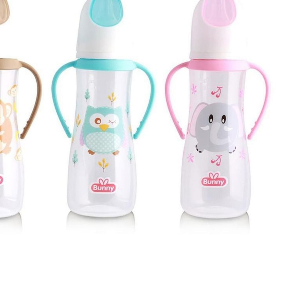 LUSTY BUNNY BOTOL SUSU WITH HANDLE 250ML dan 125ML