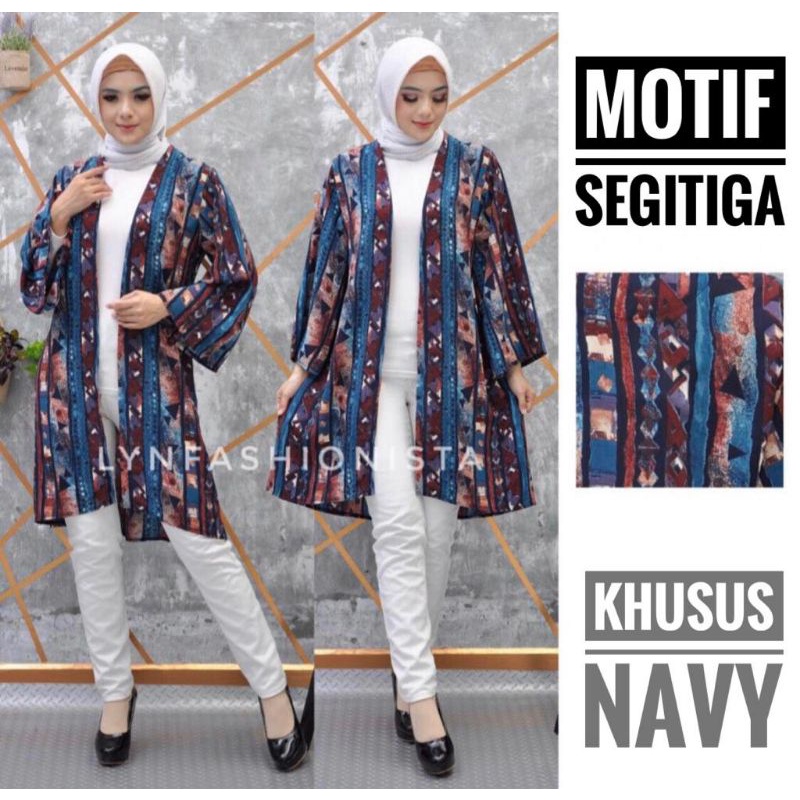 (3MOTIF)OUTER BATIK TRIBAL RAYON ADEM/CARDIGAN MOTIF MURAH/KENYA