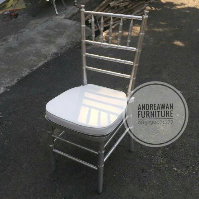 kursi tiffany bambu silver - kursi akad murah - kursi cafe