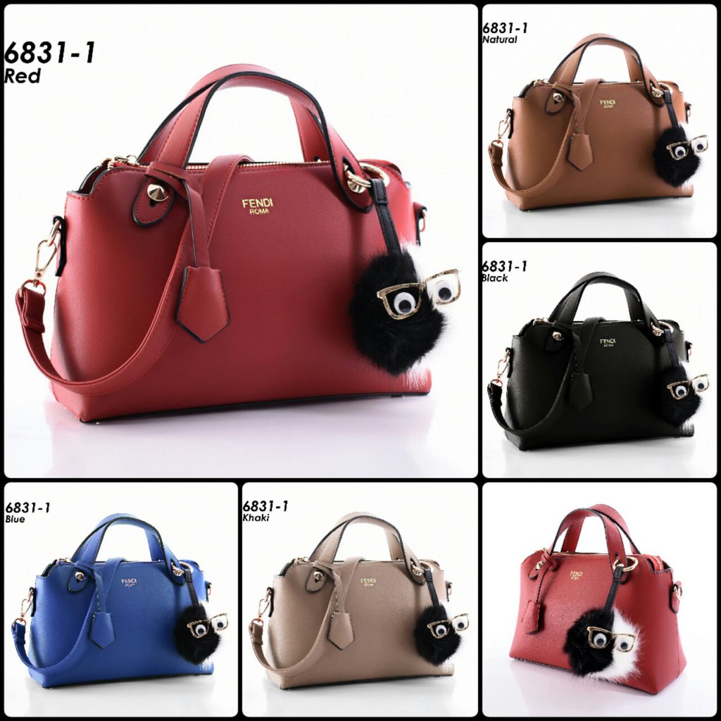 Tas wanita FENDI By The Way Bag with Monster charm B502