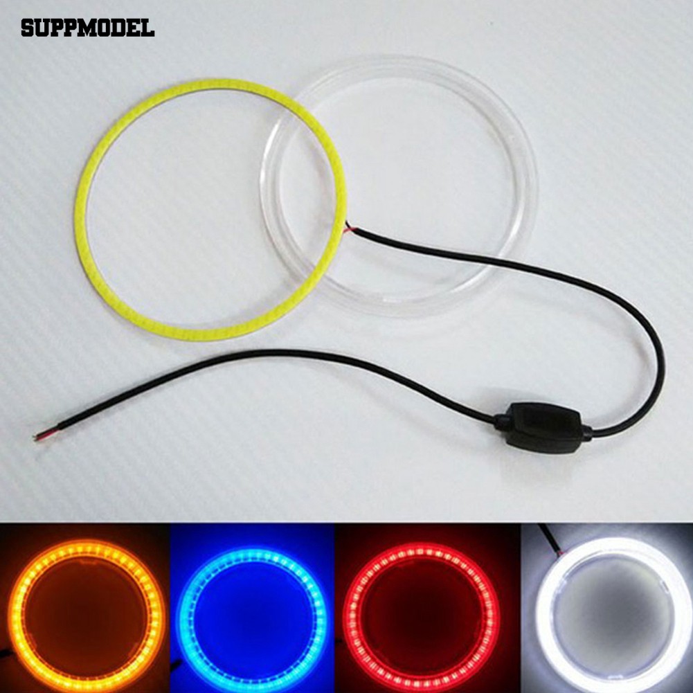 Lampu LED Ring Angel Eye COB 60mm-120mm untuk Mobil