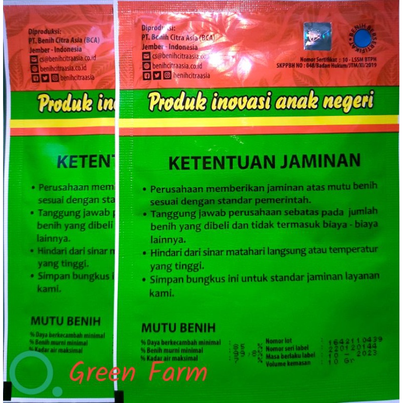 Paria Hokian F1 Paria Hibrida Genjah Buah Lebat 10gr Original Pabrik Bintang Asia