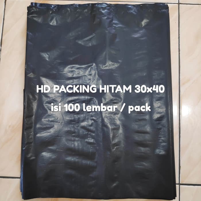 PLASTIK PACKING Hitam 30x40 (isi 100pcs) / 25x35 (isi 100 pcs) / 20x30 isi (100pcs) / 35x50 (isi 50 pcs) / 40x50 (isi 50pcs) - Plastik packing - Plastik sampah kecil - Plastik Olshop, Plastik bungkus paket