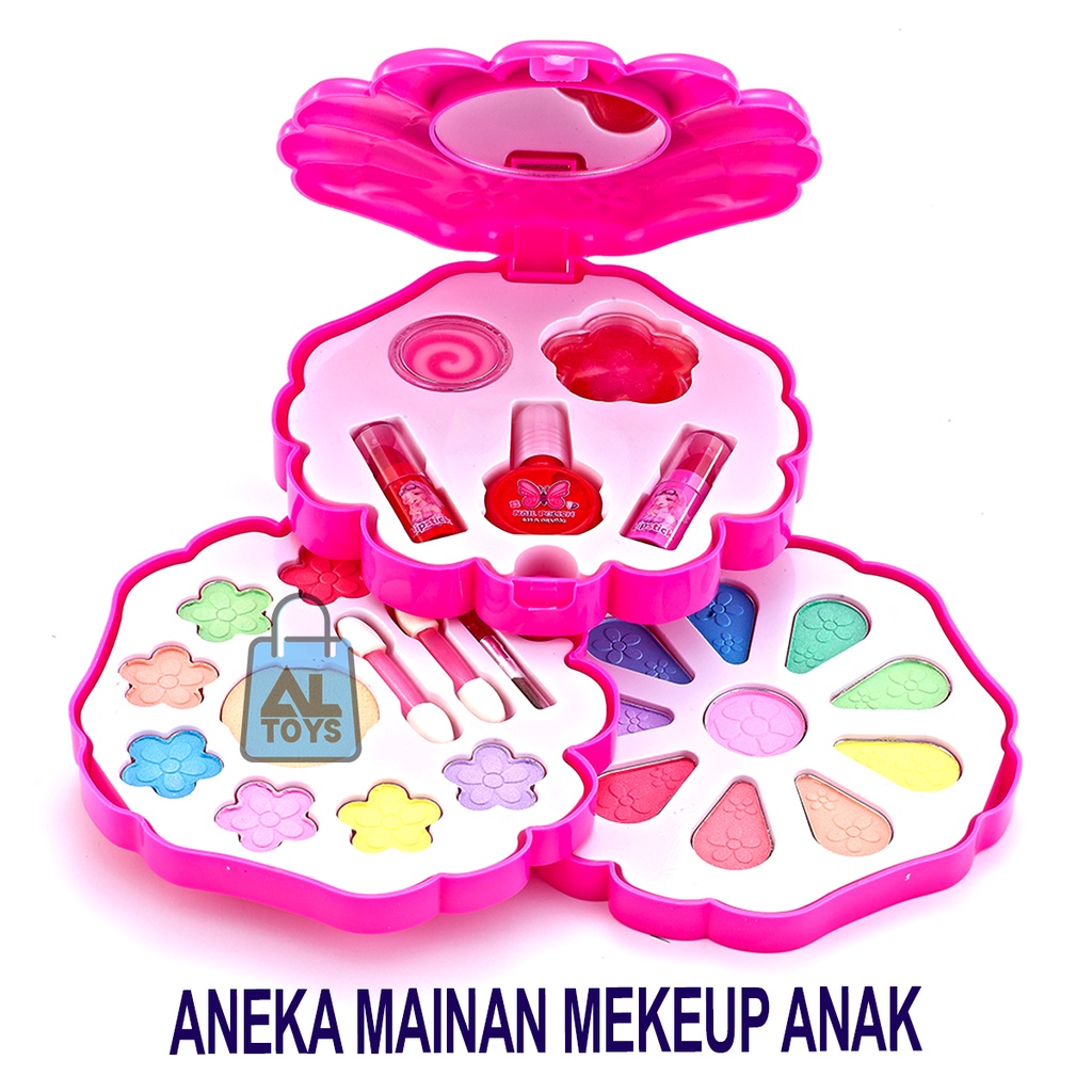 Aneka Mainan Makeup Kerang Lollipop Donat Anak Perempuan Rias dan Kecantikan