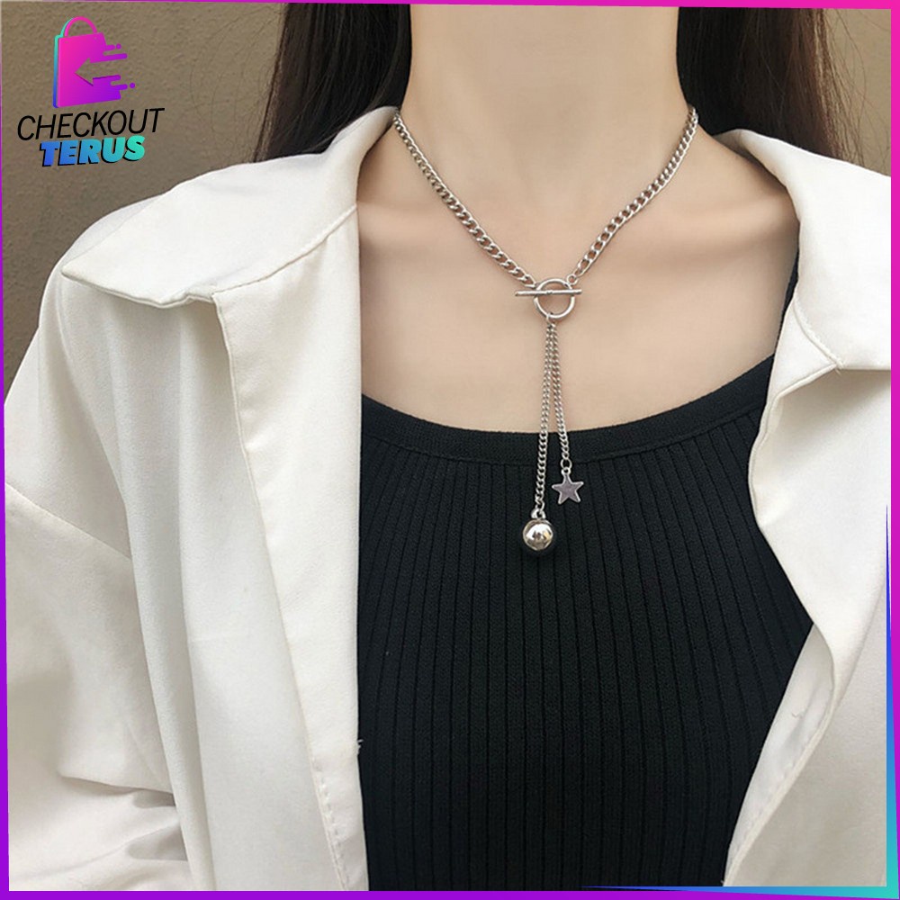 CT K122 Kalung Wanita Infinity Love Aksesoris Fashion Cewek Korean Style Kalung Rantai Liontin Aesthetic Women