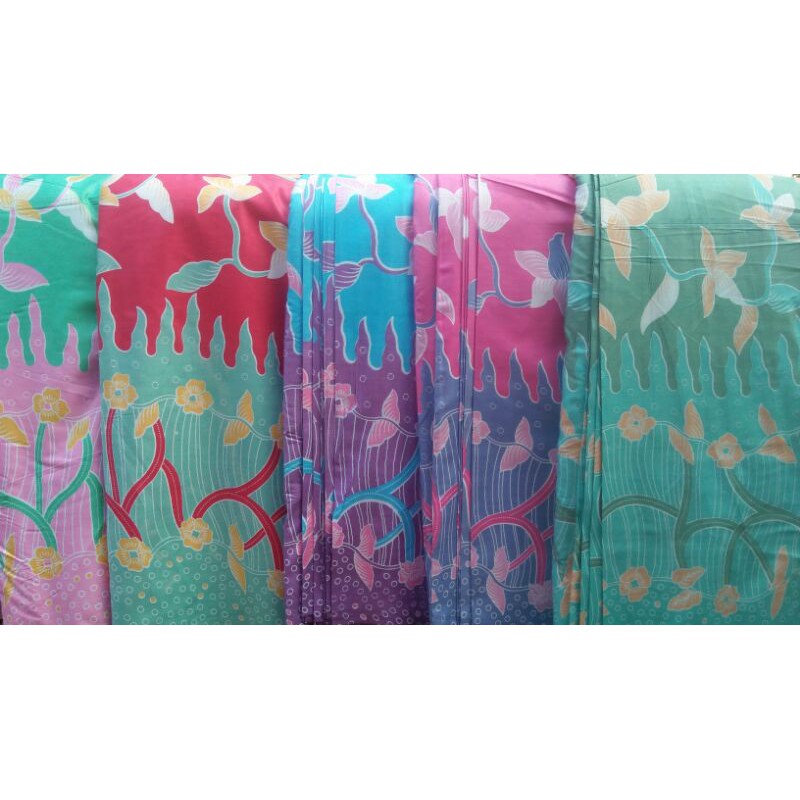 Kain Rayon | Santung Motif Bunga | Material Daster Piyama