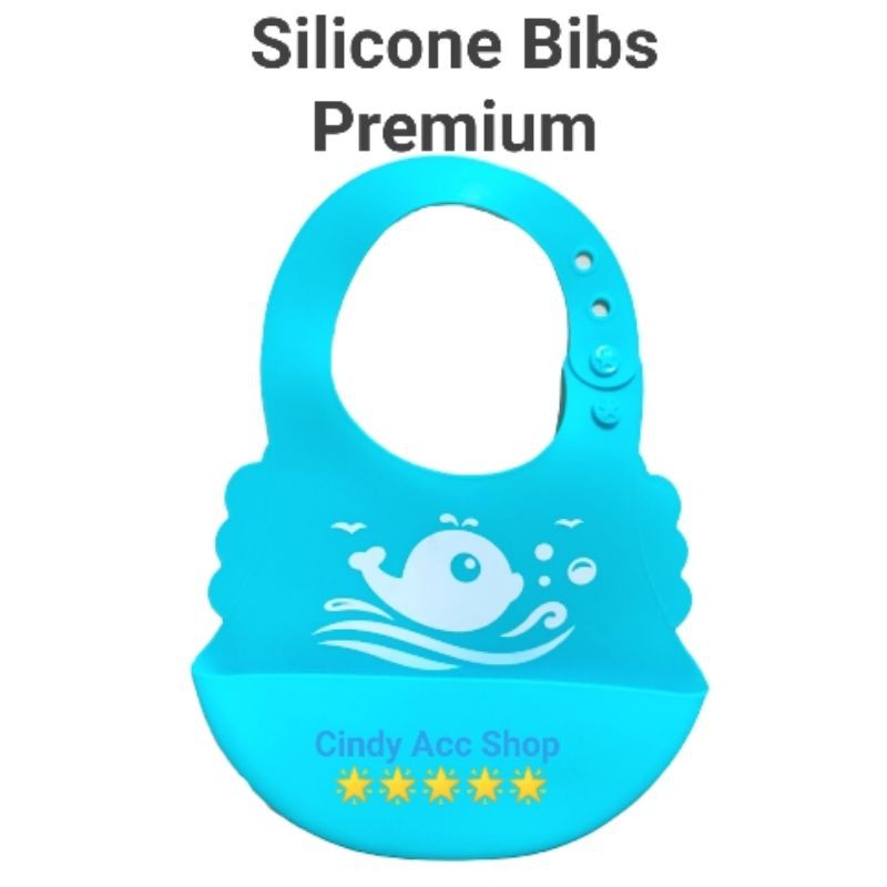 Silicone Waterproof Baby Bib Premium Celemek bayi AL008