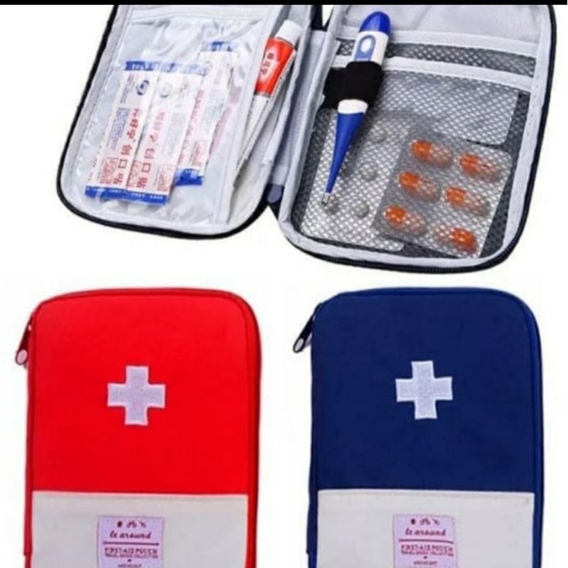 Tas First Aid Kit P3K Tas Tempat Obat Peralatan Organized P3K Mini