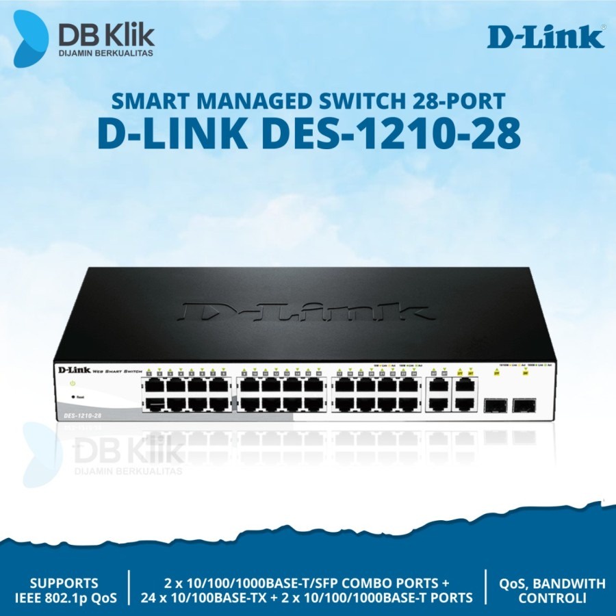 Switch D-Link DES-1210-28 28Port Smart Managed - Hub DLink DES-1210-28