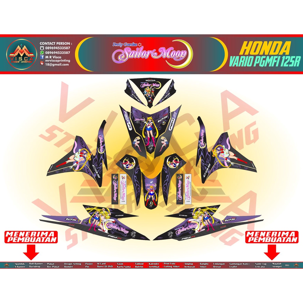 DECAL vario 125 OLD FULLBODY - Decal Honda Vario 125 Old Fullbody - decal vario 125 old fullbody