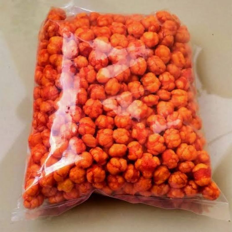 

cemilan pilus belah balado 250gr