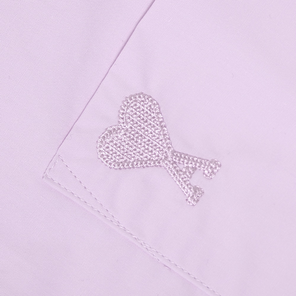 4M1 Tonal Logo Short Sleeve Shirt Purple