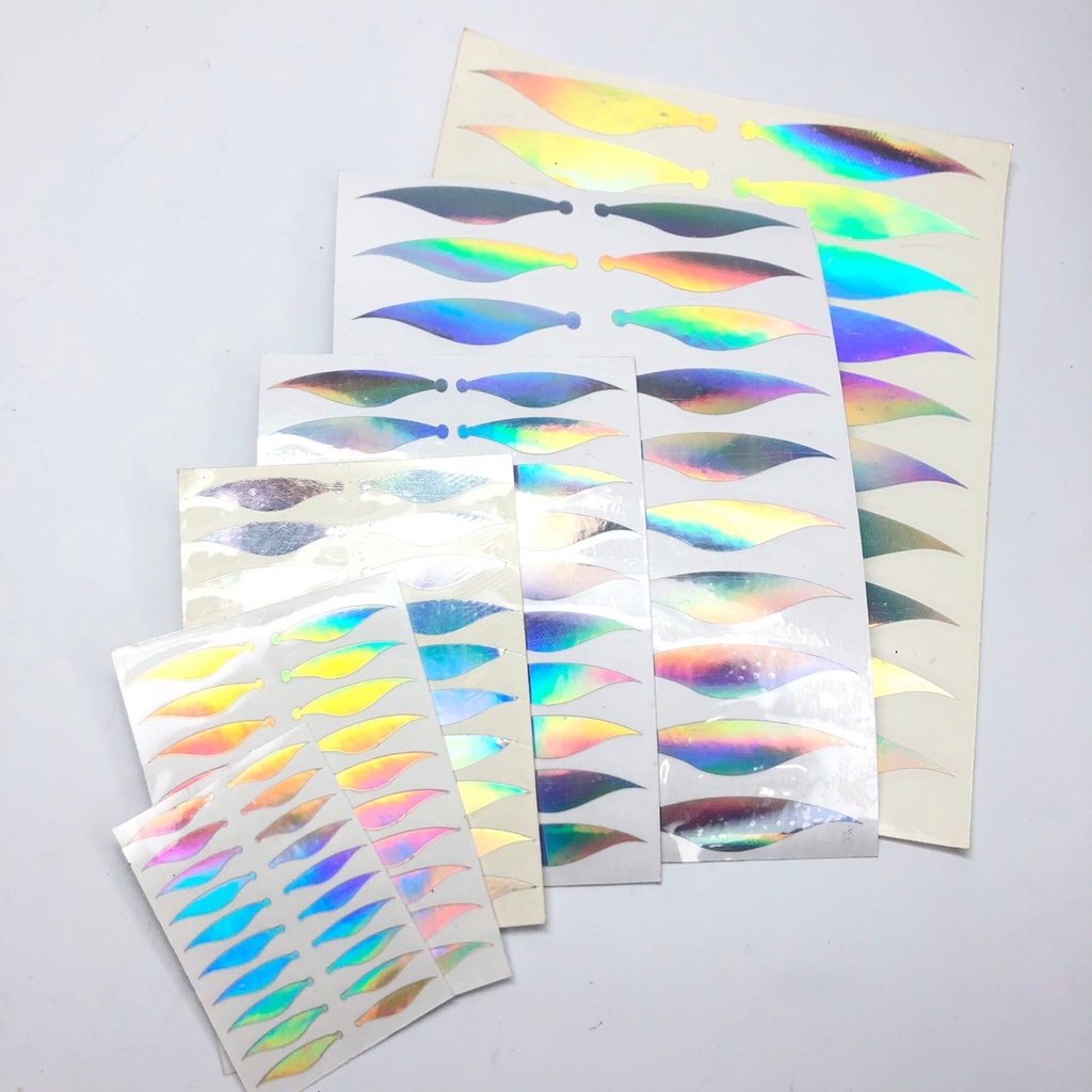 Stiker Sirip Pelangi Hologram Sticker