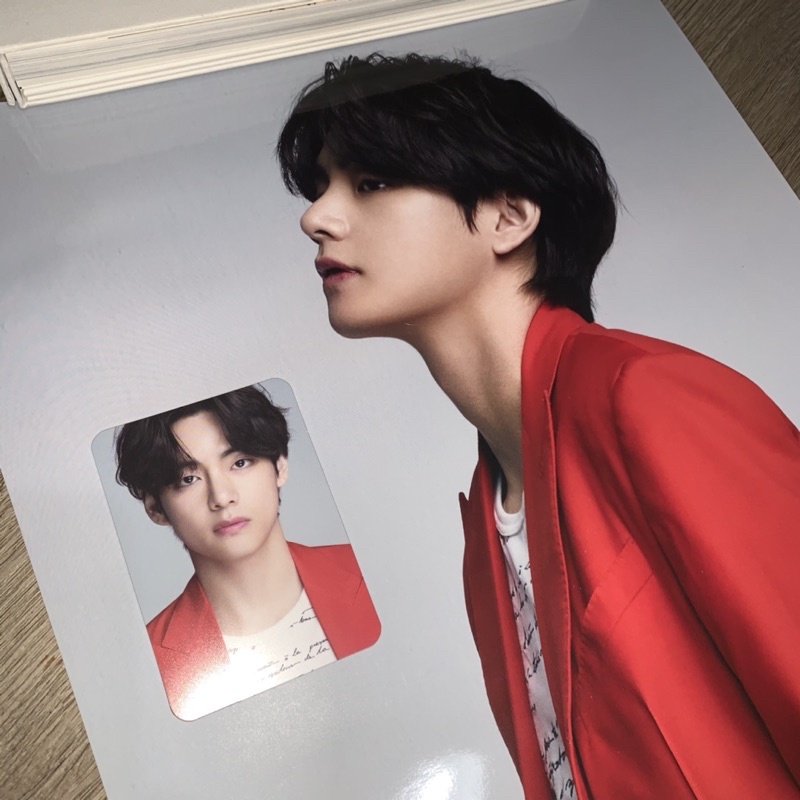 bts x dicon (group) v / taehyung photocard pc + bromide / pc only