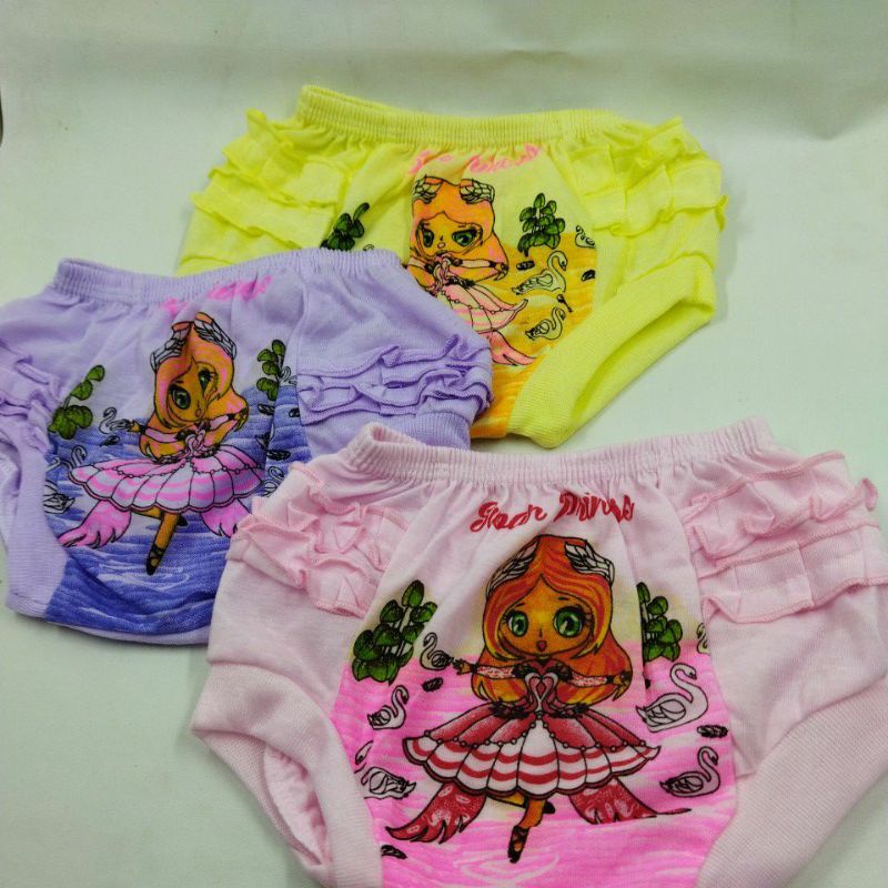 Celana Smoke Pop Rempel Princess 2-3 Tahun / Celana Pop Anak Murah / Short Pants Kids Pendek