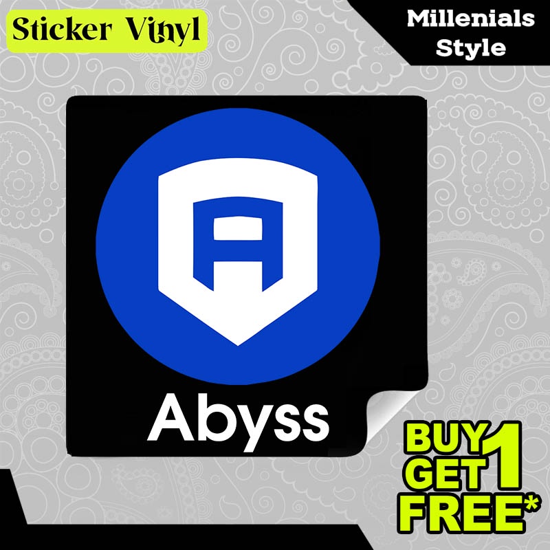 

Stiker Sticker Abyss Token Crypto Logo Bisnis Uang Digital Gambar Unik Aesthetic Bahan Vinyl Satuan Anti Air
