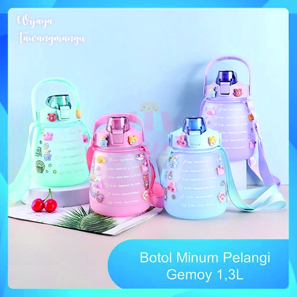 Botol Minum Viral/Botol Gemol 1,3 liter/viral