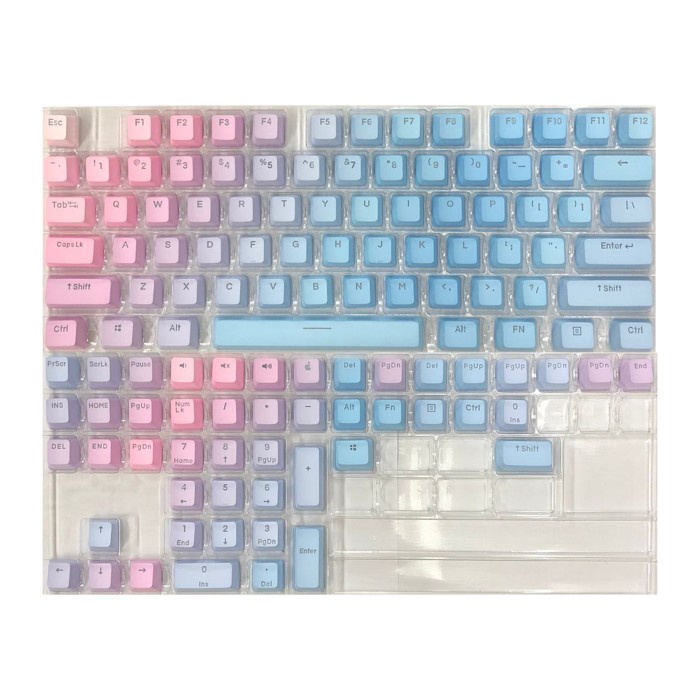 ALCHA KEYCAPS GRADIENT SUNSET BLUE PBT DOUBLE SHOT V.2