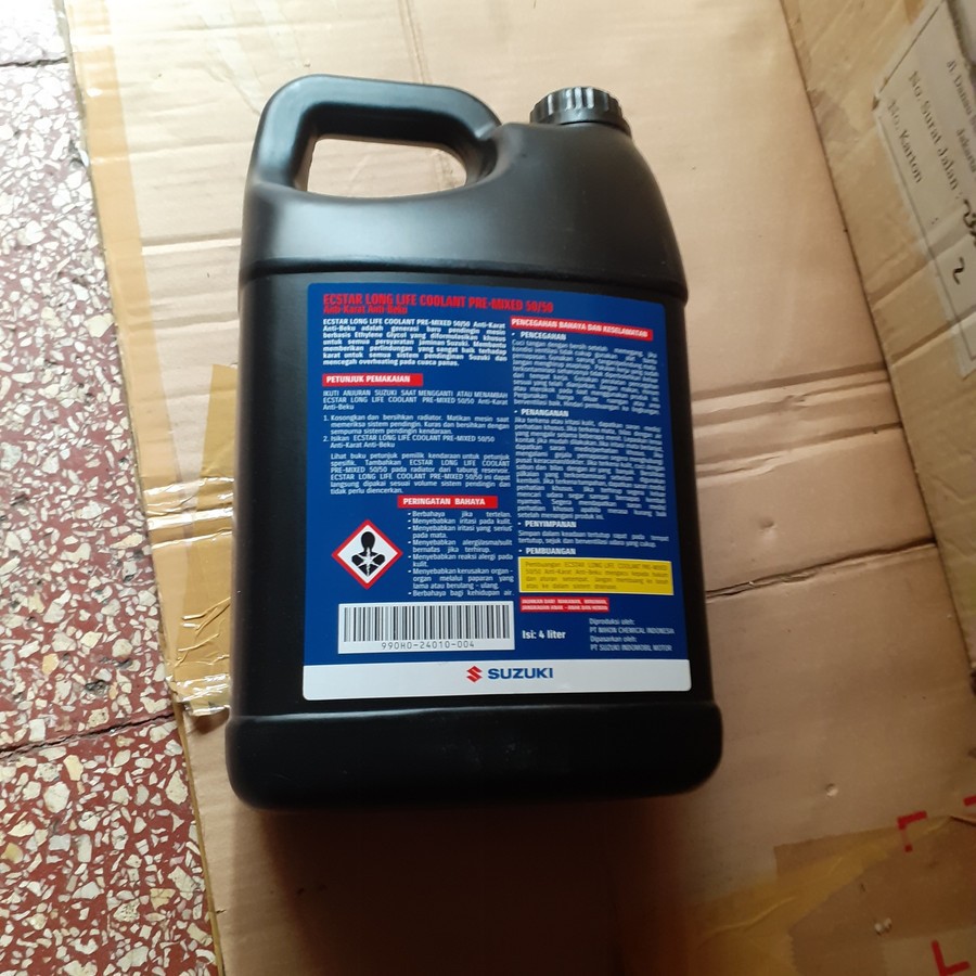 Air Radiator Coolant Warna Hijau 4 Liter Suzuki Ecstar ASLI SGP!