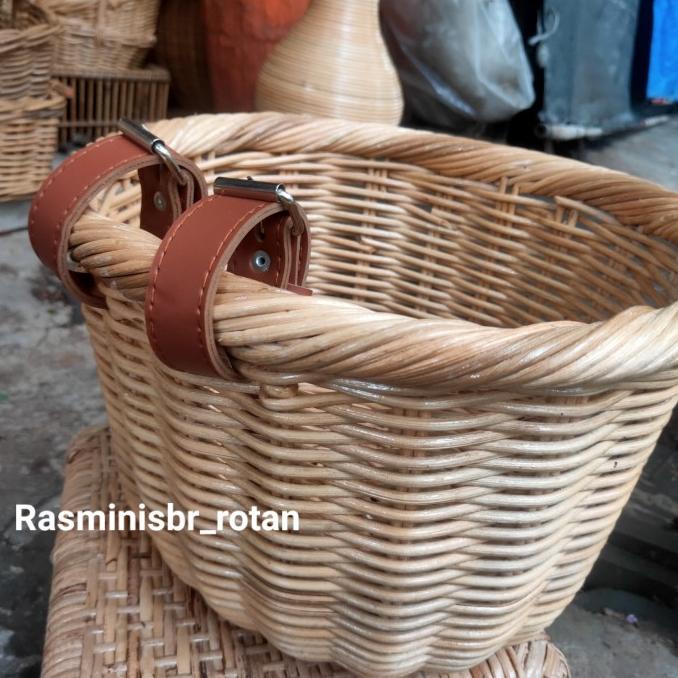 Keranjang Sepeda Rotan - Keranjang Anyaman Rotan