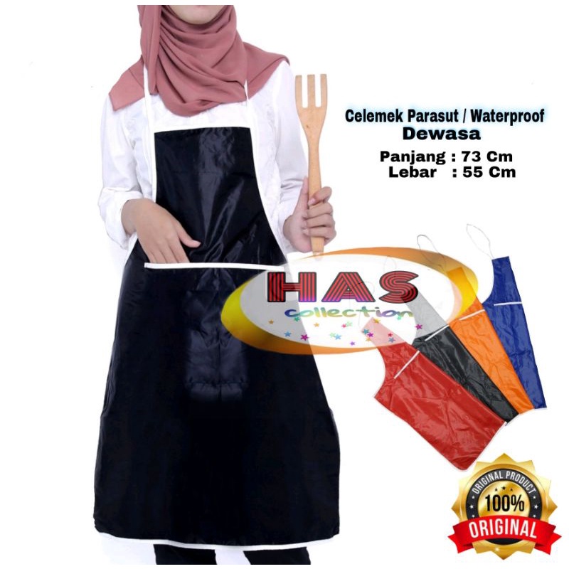 Celemek Apron masak Parasut / Waterproof