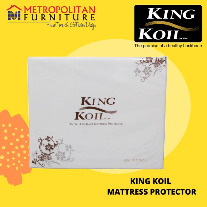 KING KOIL Mattress Protector Fitted Waterproof / Cover Matras Kasur