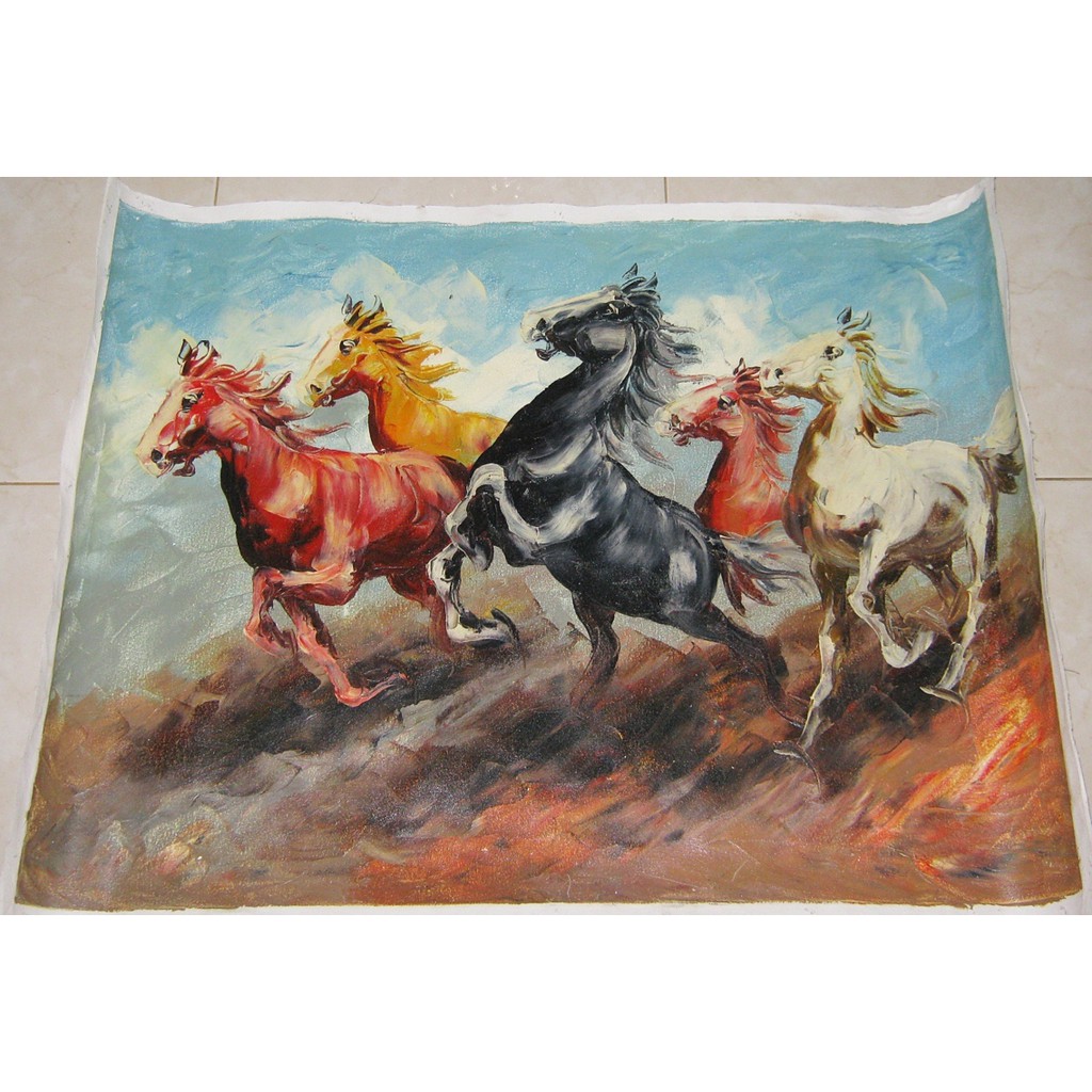 Lukisan Kuda Berlari Shopee Indonesia
