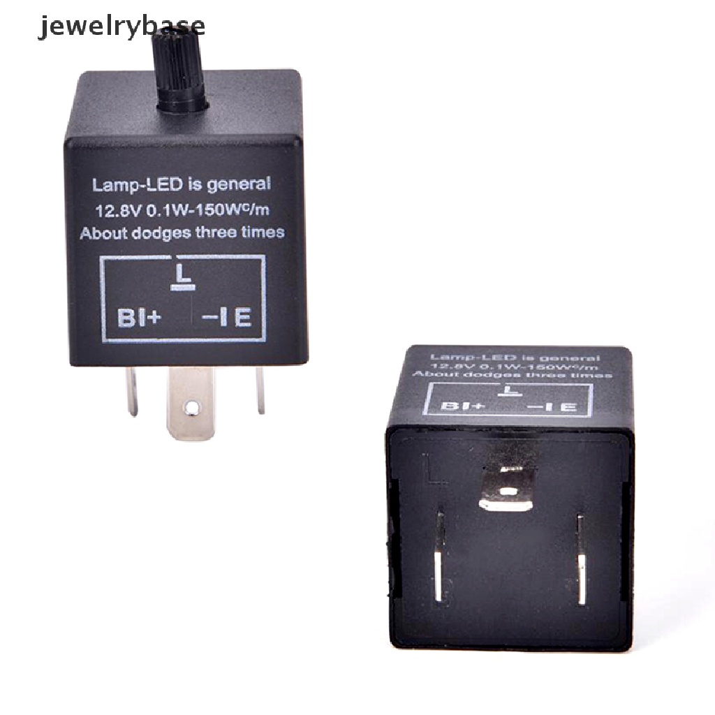 (jewelrybase) Relay Flasher Lampu Sein LED 12V 3-Pin Untuk Mobil CF13