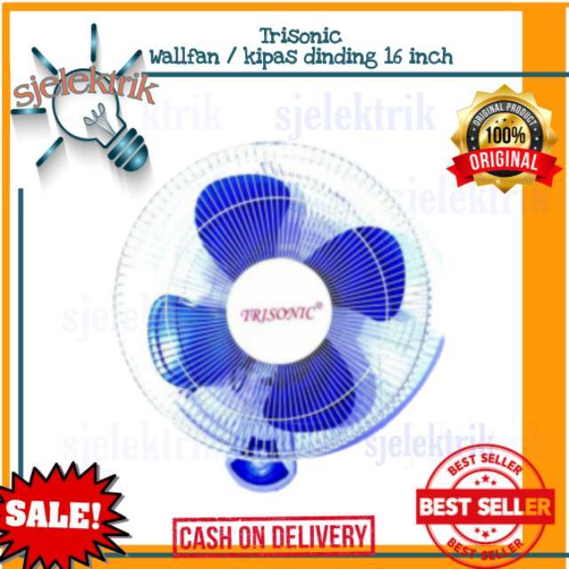 Kipas Angin Dinding / Wallfan Trisonic / Kipas Dinding Trisonic 16 In