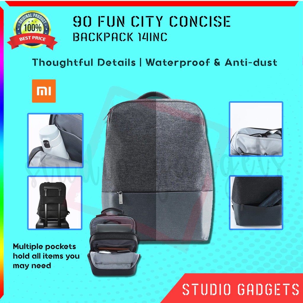 xiaomi 90fun city concise backpack