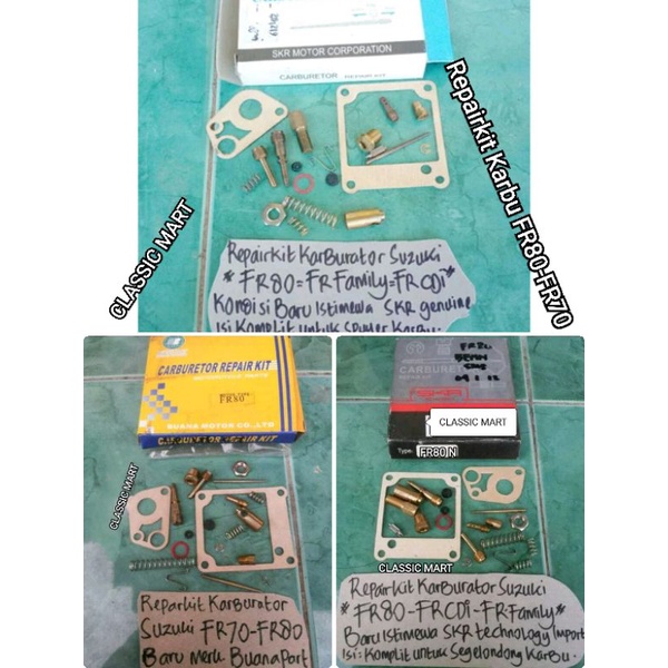 REPAIRKIT KARBURATOR SUZUKI FR80-FR70-FR CDI-FR FAMILY