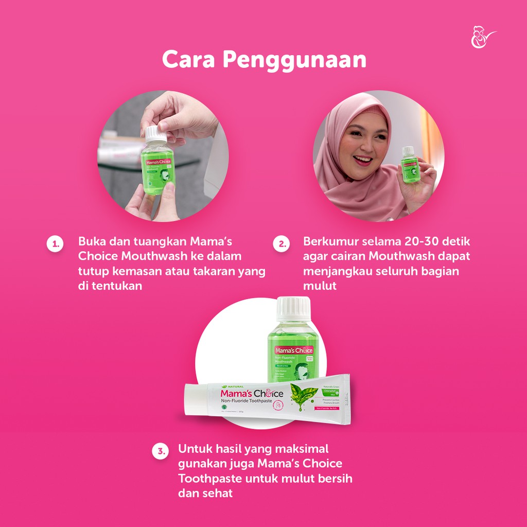 Mamas Choice Mouthwash (Obat kumur halal tanpa alkohol khusus ibu hamil dan menyusui) n