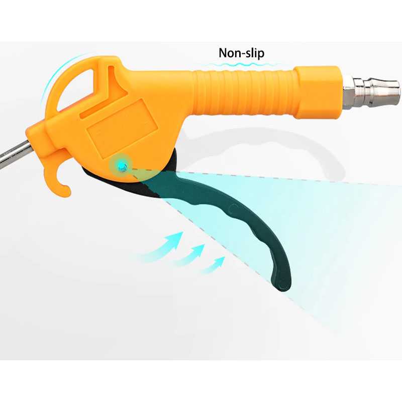 Air Blow Gun Pneumatic Cleaning Tool Dust Spray 270mm Desain Pistol Minimalis Semprotan Angin Berkualitas