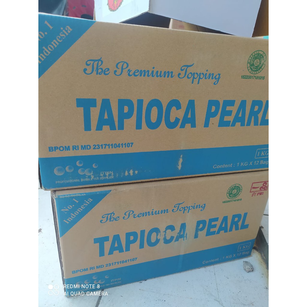 

ITPIN Tapioka Pearl Bubble Babel 1kg CRT isi 12 Pcs