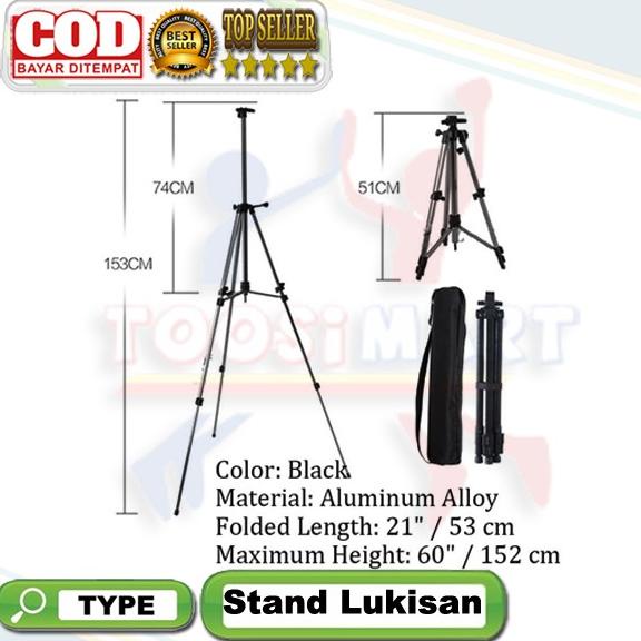 

[COD] Stand Lukis Standar Holder Papan Kanvas Lukisan Easel Melukis Standing BOOM SALE Kode 34