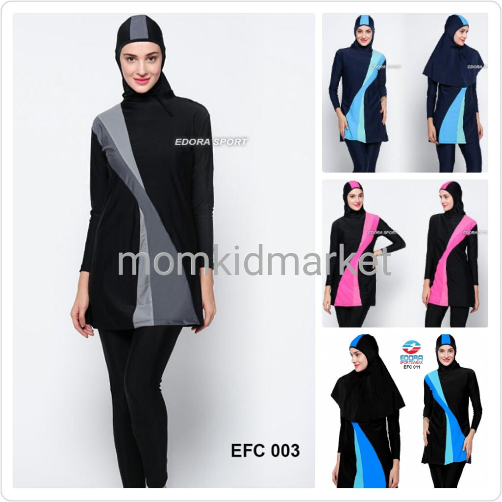  Baju  Renang Muslim  Premium Wanita Muslimah Dewasa EFC 009 