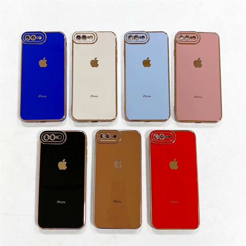 Tas Bahu / Selempang Bahan Kulit Pu Untuk WanitaCase Pelindung Lensa Aneka Warna Untuk Apple iPhone 11 Pro MAX 7 Plus 8 Plus X XS MAX XR