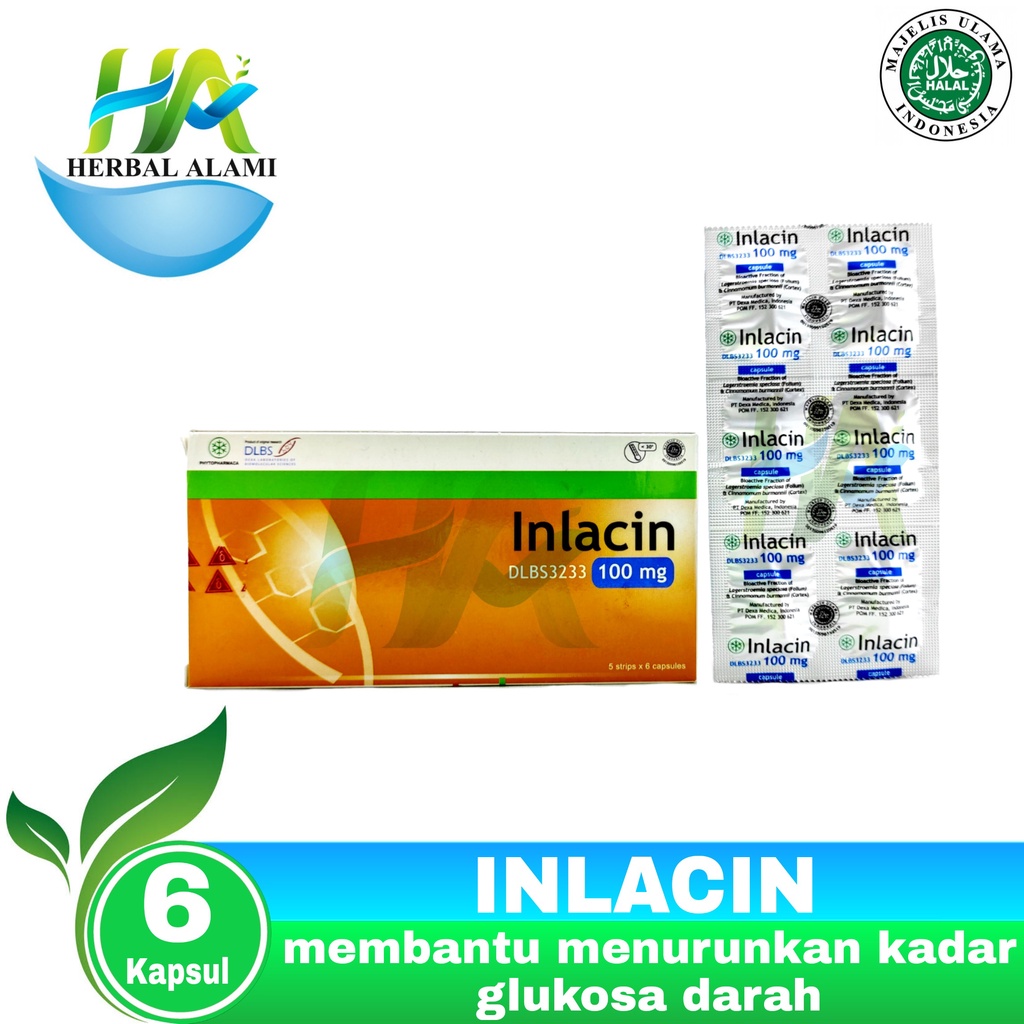 Inlacin 100mg PERSETRIP - Obat Diabetes Menurunkan Kadar Gula