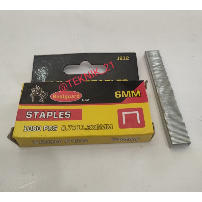 

ISI STAPLES GUN 6 MM BEST GUARD STEPLES 6 MM