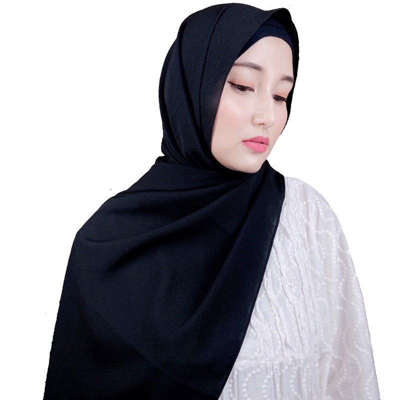 Nouri Avani - Hjab Pashmina Jilbab Tali Instant Sport Diamond Crepe Syari Premium